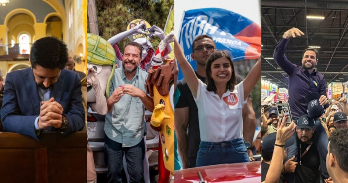 concorrentes, políticos, eleitores;
